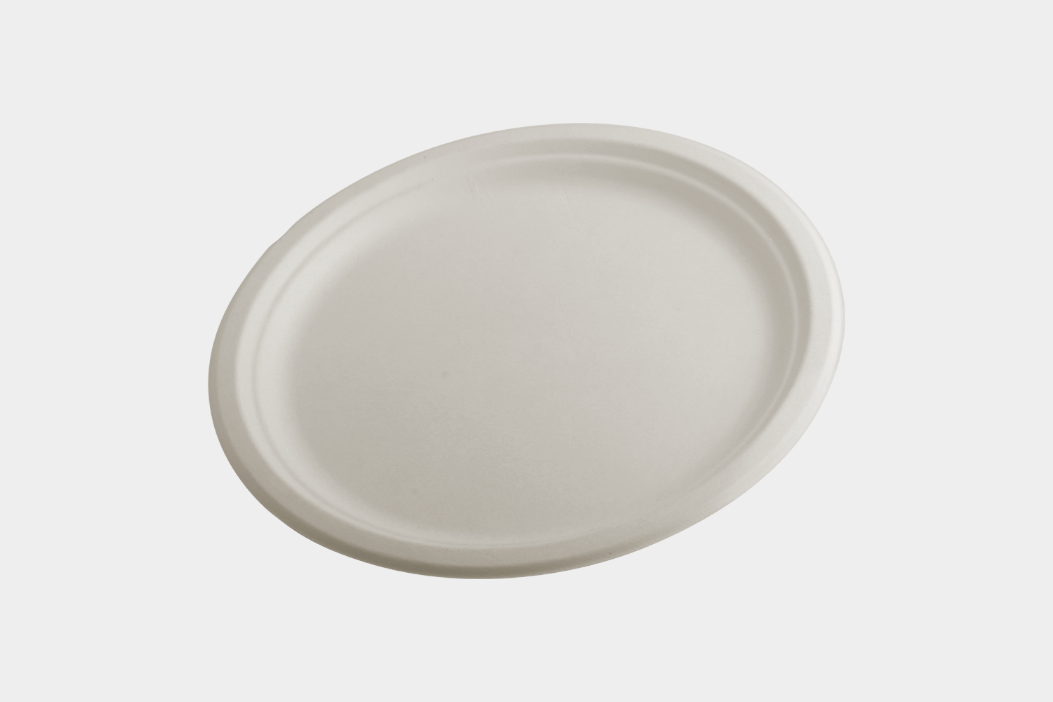 9 inch Flat Round Bagasse Plate By Ecolates