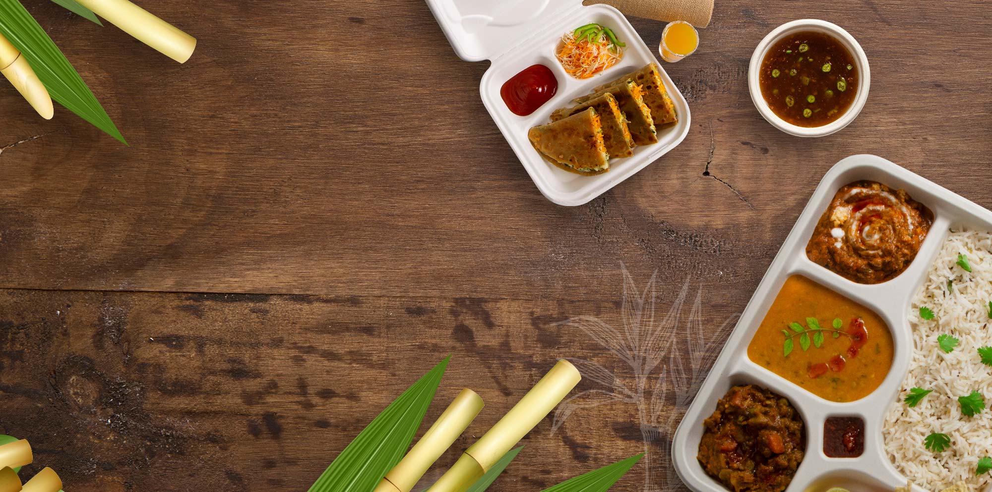 Sugarcane bagasse Plates & bagasse container