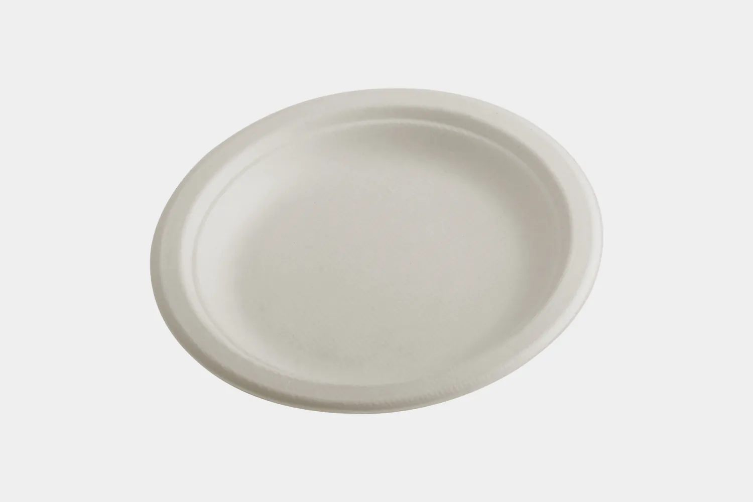 10″ Round Bagasse Plate view 2