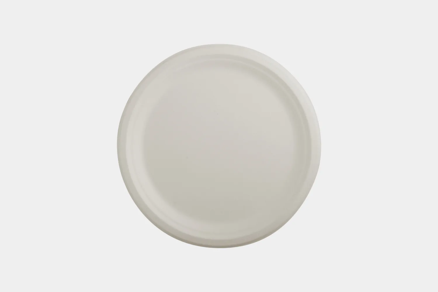 9″ Round Bagasse Plate view 3