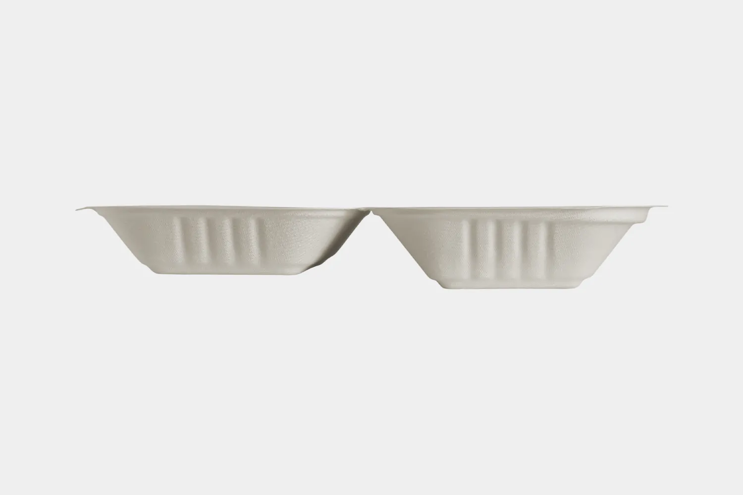 9″x6″ Bagasse Clamshell Hot Dog Box with Hinged Lid view 4